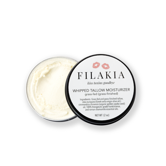 Grass-fed (grass finished) whipped beef tallow moisturizer